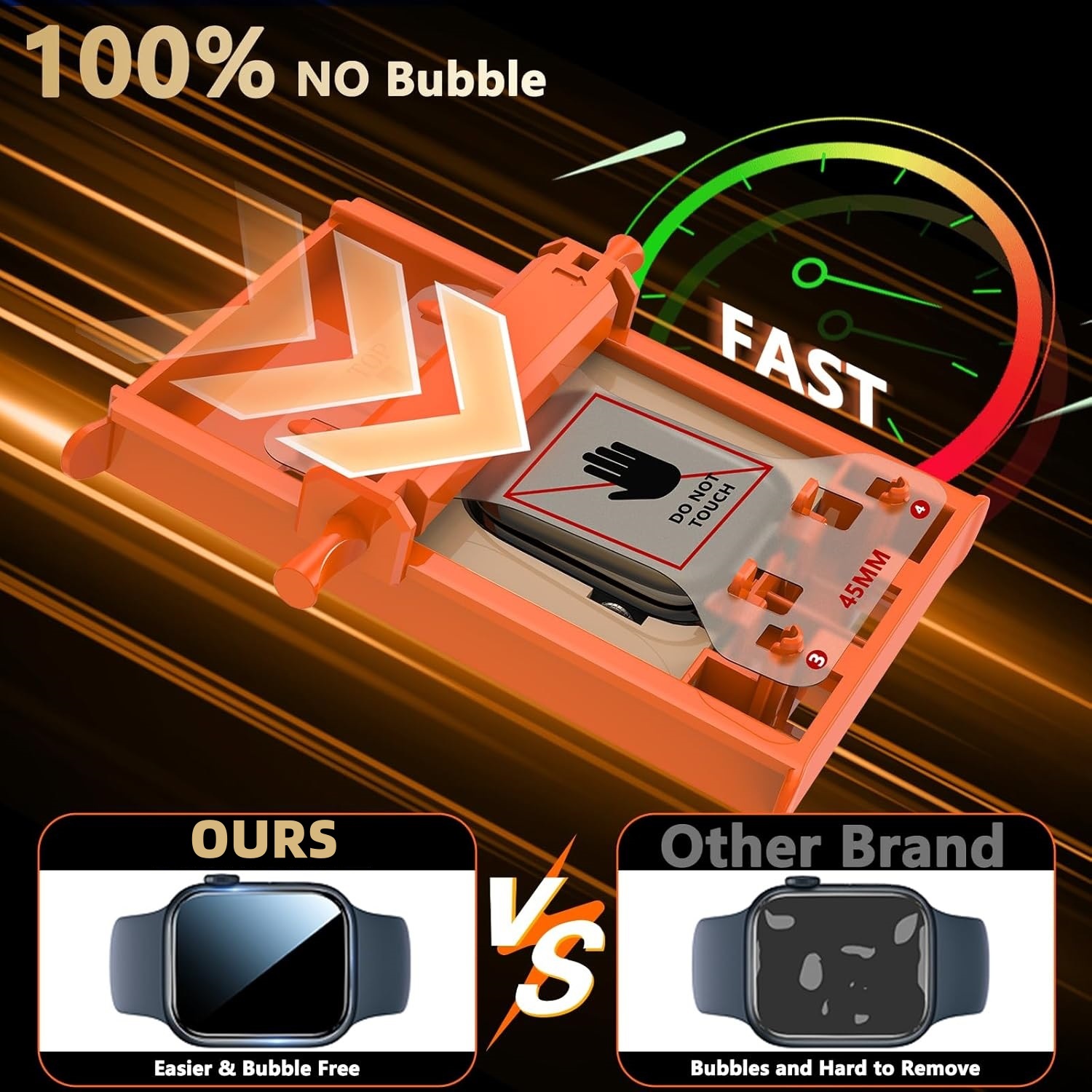 Aplicable para Apple Watch iwatchs11 curva 3D pegamento en caliente S10 vidrio SE polvo de segundo película endurecida