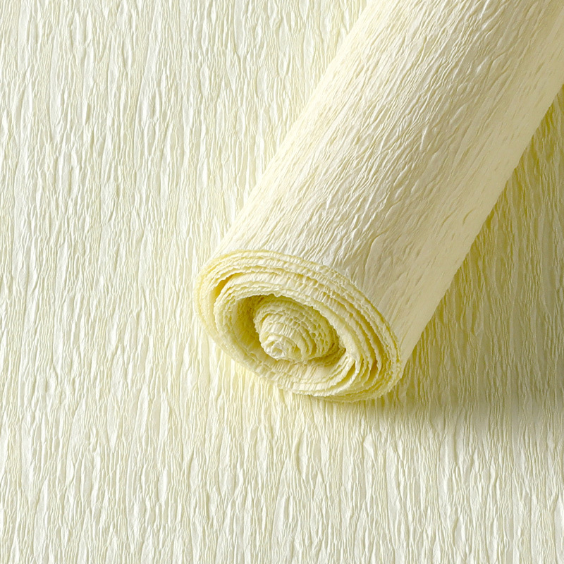 Thickened [Milk White] Crepe Paper - 1 roll