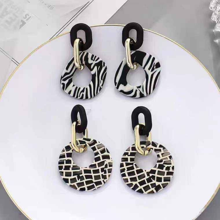 Acrylic geometric elegant universal earrings