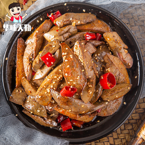 Spicy Rabbit Liver Cold-Eaten Rabbit Liver Sichuan Zigong Food Manufacturer Spicy Rabbit Meat Rabbit Head Rabbit Legs Rabbit Waist Direct Sale