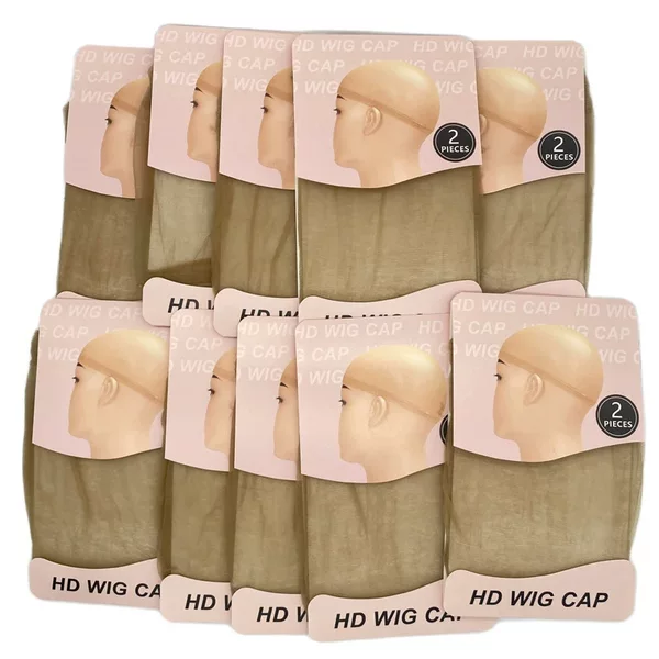 Hd Wig Cap Invisible Transparent Stocking Net Cap for Wigs, Custom Packaging, Direct Shipment from the Source Factory