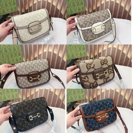 Guangzhou 1955 Saddle Bag Crossbody Shoulder Bag Luxury Goods with Logo 2024 New Model Double Gg Women's Bag Genuine Leather Guangzhou 1955 Saddle Bag Crossbody Shoulder Bag Luxury Goods with Logo 2024 New Model Double Gg Women's Bag Genuine Leather