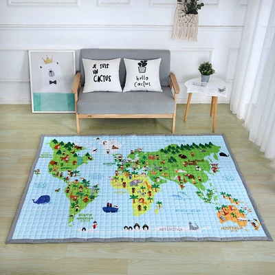 Crawling Game Floor Mat, Avtomobil döşəmə paspasları - world-map-145195-about-2kg-with-independent-packaging