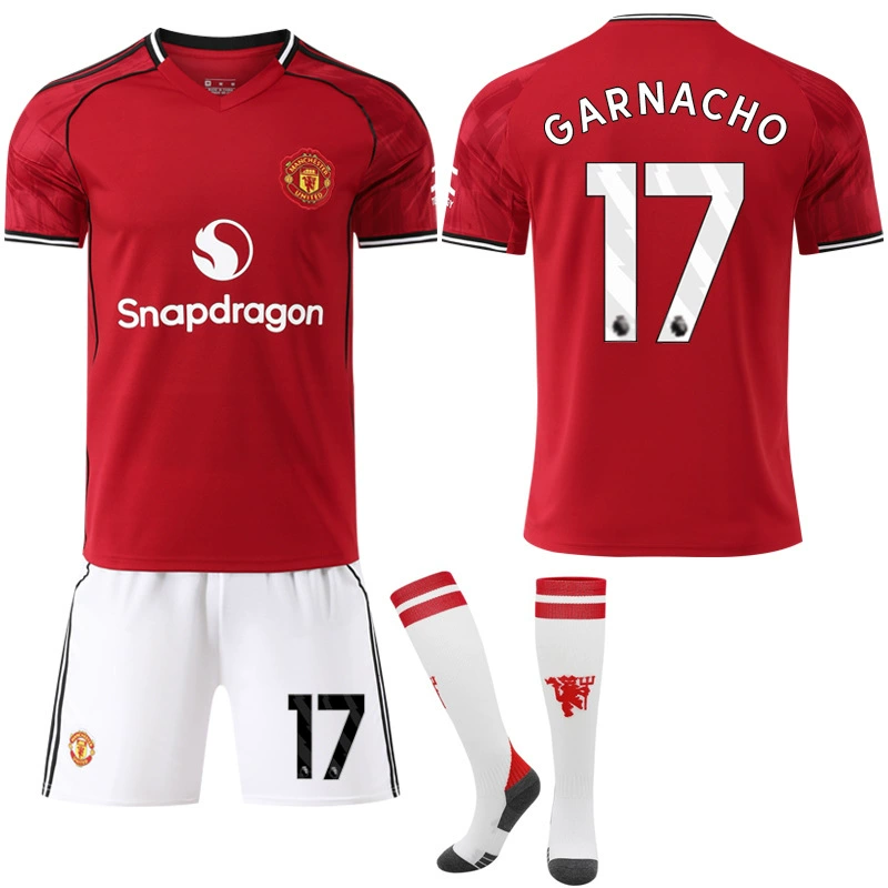 2526 новый Man L Red Devils Home 17 Гана Джо 8B Football Cerams футболка M United Red Внешняя торговля