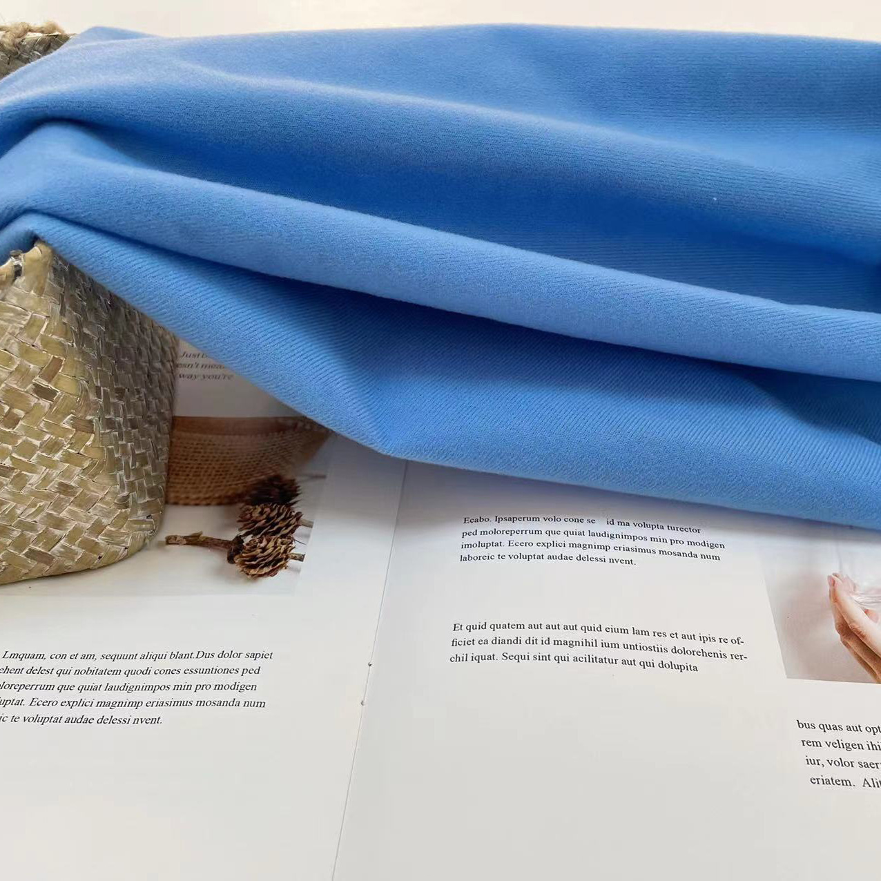 工厂直营  边伦布圈绒家纺服装包边布面料 单面拉毛布