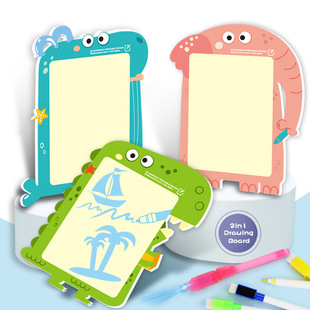 Large Multifunctional Fluorescent Writing Board Children's Luminous Graffiti Cartoon Drawing Board Foreign Trade Toy Writing Board