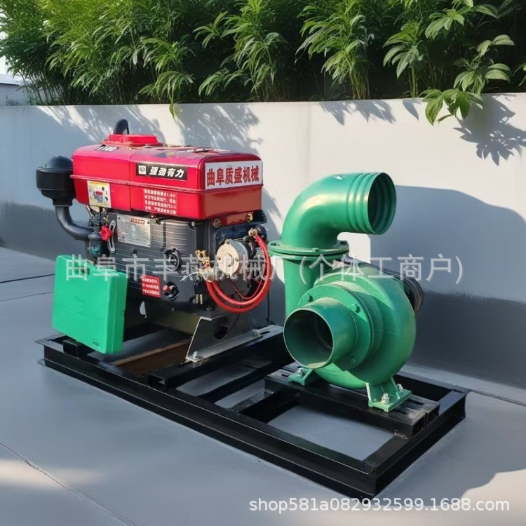 拖车款柴油抽水泵 工地施工排涝设备 大口径流量混流泵