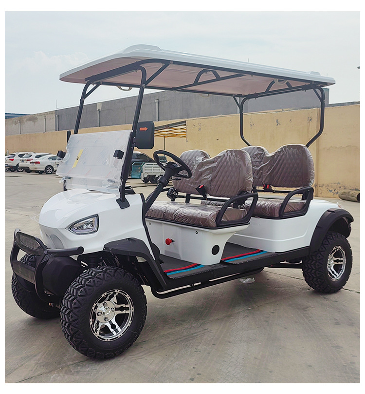 Foreign trade 4 8 electric four-wheel golf cart scenic spot tour shuttle patrol ferry electric sightseeing bus