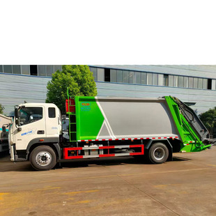 Foton Auman 19 Cubic Meter Compression Garbage Truck Single-Bridge Hanging Bucket Garbage Collection Truck for Loading Garbage Equipment