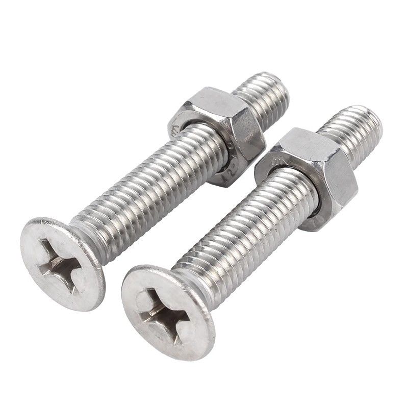 304 스테인레스 스틸 나사 세트 조합 크로스 플랫 헤드 나사 너트 접시 머리 나사 하드웨어 액세서리 2