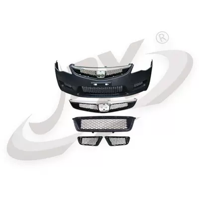 Compatible with 12-15 Siming modified typer FD2 front bumper, rear bumper, side skirts, front grille, rear spoiler, TR body kit (Big Surrounded) - front-bumper-assembly-front-grille-made-of-pp-material
