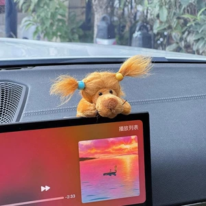Car interior decorations ornaments car car center console car interior creative center control screen lying down ornaments screen