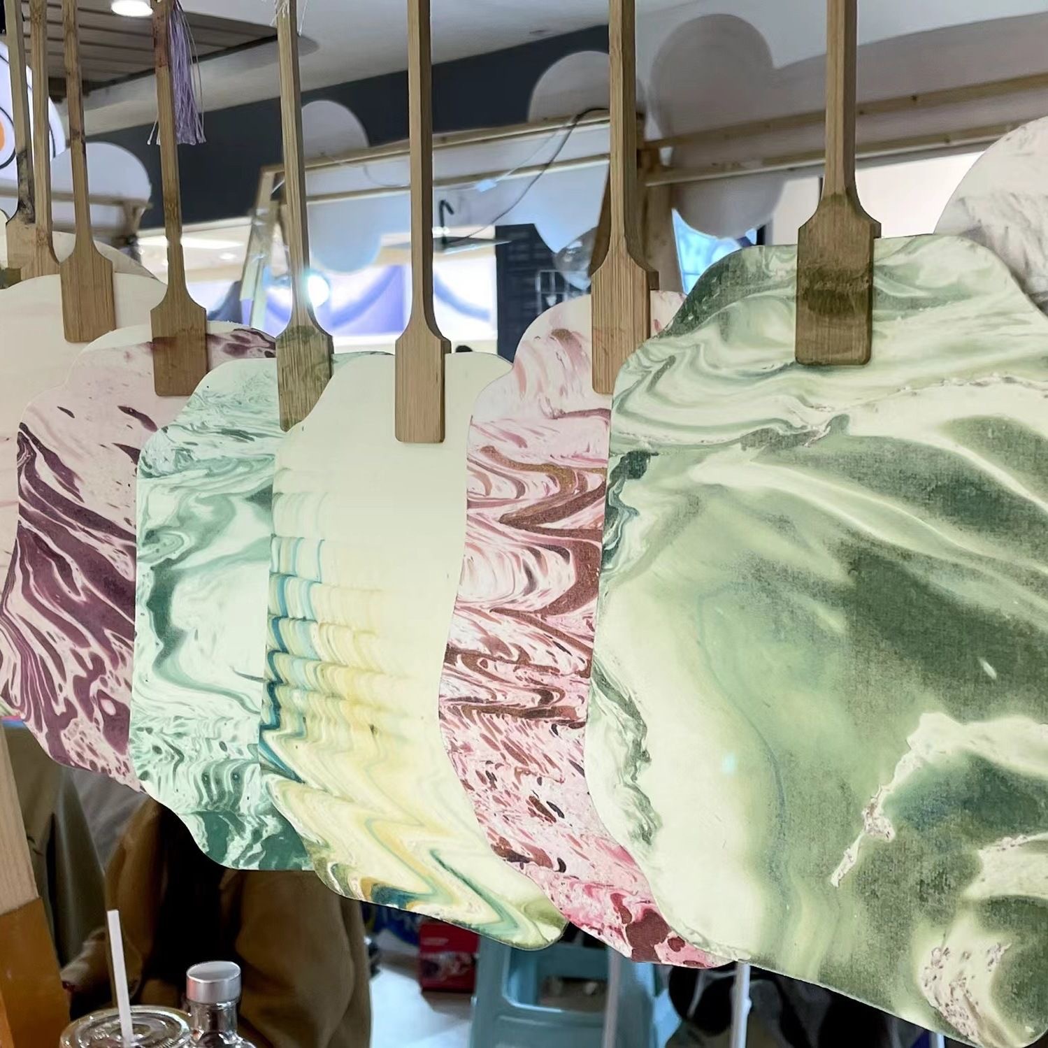 非遗漆扇颜料珠光粉腰果漆水拓画天然大漆颜料漂流漆扇漆扇原材料