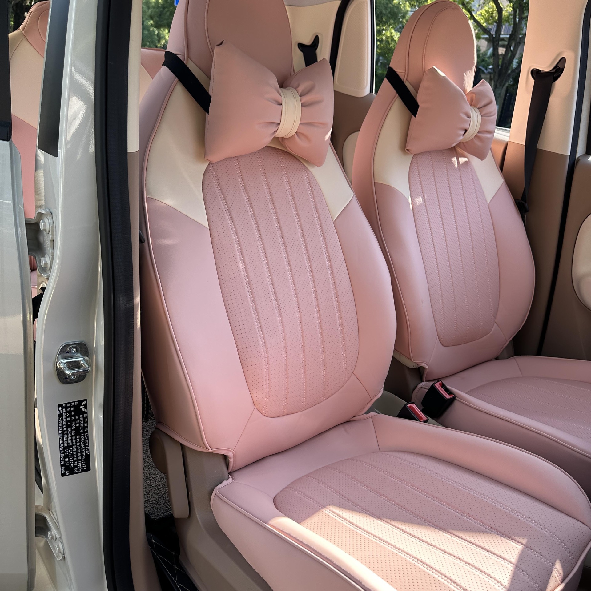 25 Models of Wuling Hongguang Mini Seat Covers, Four-Door Version, Fourth Generation Special Seat Covers, Mini Macaron Breathable Car Seat Cushions