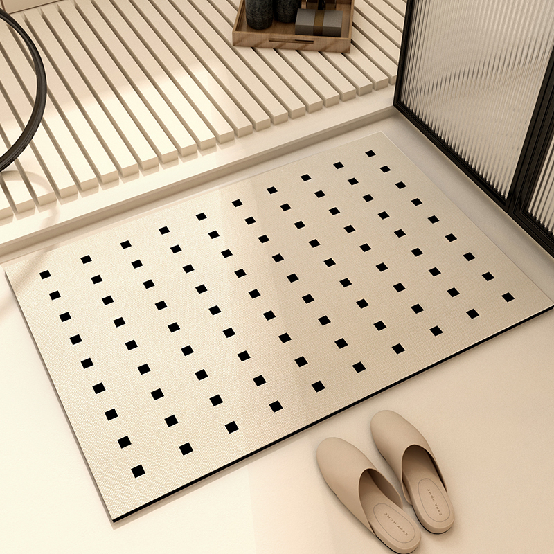 Xiansu Bathroom Floor Mat, Absorbent Door Mat, Floor Mat, Carpet, Diatom Mud Non-Slip Mat for Restroom and Toilet