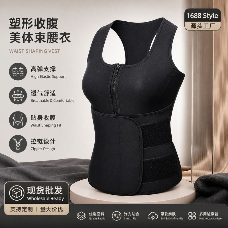 New Cross-Border Women's Fitness Sexy Waist Trainer Corset with Zipper for Shaping the Waist [Hot-Selling Recommendation]