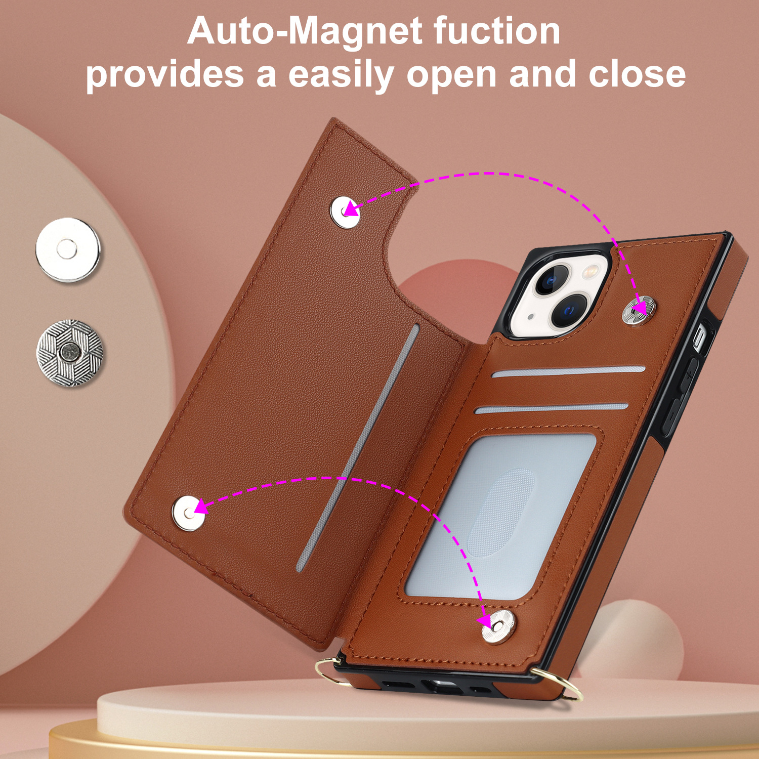 Handyhülle Aus Leder Für Iphone Pro Umhängetasche Mit Band_voghion.com