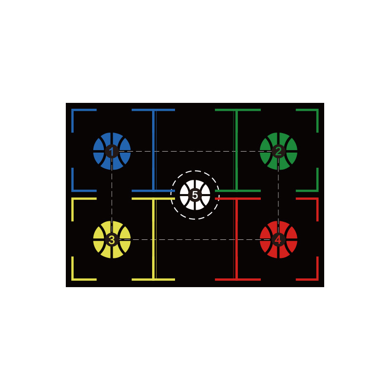 Fábrica al por mayor de baloncesto paso estera de entrenamiento bola interior control auxiliar de aislamiento de sonido Mat Fitness Deportes de goma antideslizante mat