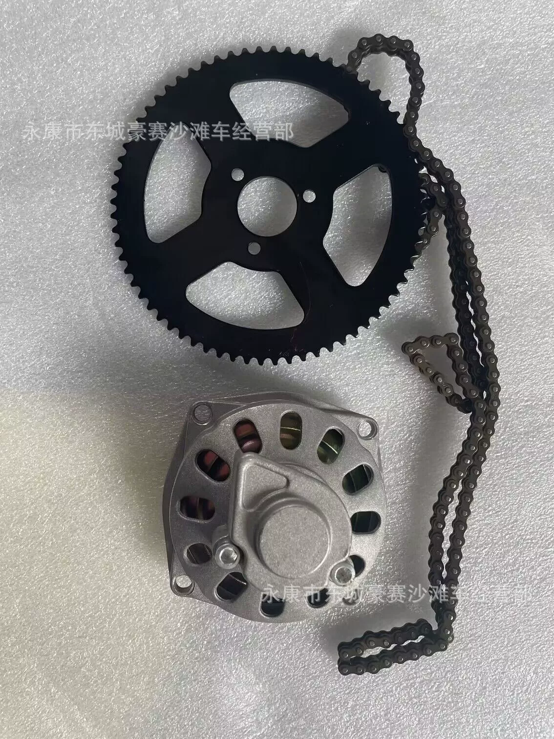 49CC маленький спортивный автомобиль внедорожник 25H 68 зубчатая цепь Задняя звездочка с крышкой редуктора