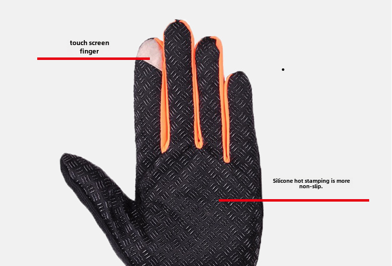 Outdoor fishing gloves fly crack Road leakage two fingers high elasticity driving sports touch screen Express take-out writing riding gloves_maomaolike.com