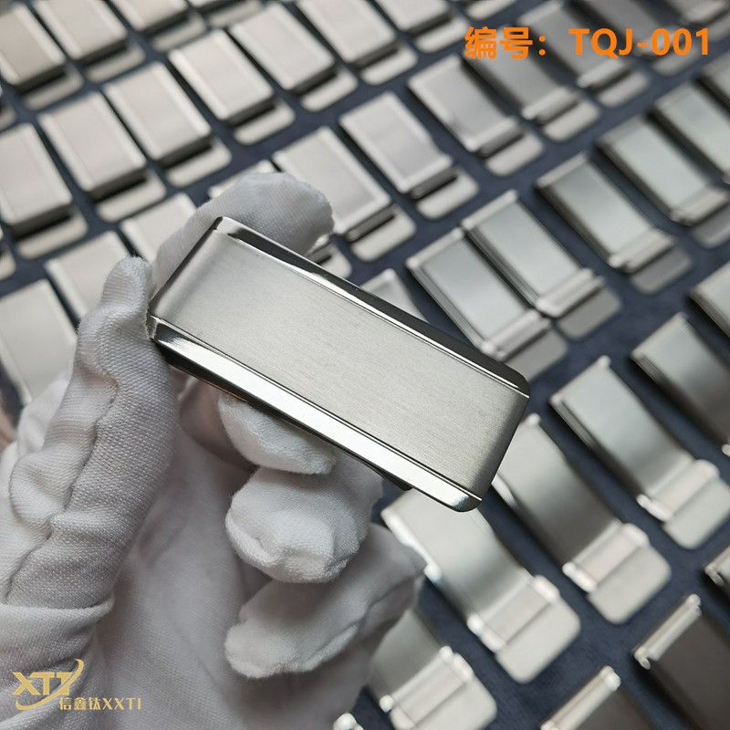 Titanium Alloy Money Clip Change Banknote Credit Card ID Card Finishing Tool Portable Non-rusty Non-magnetic Change Clip