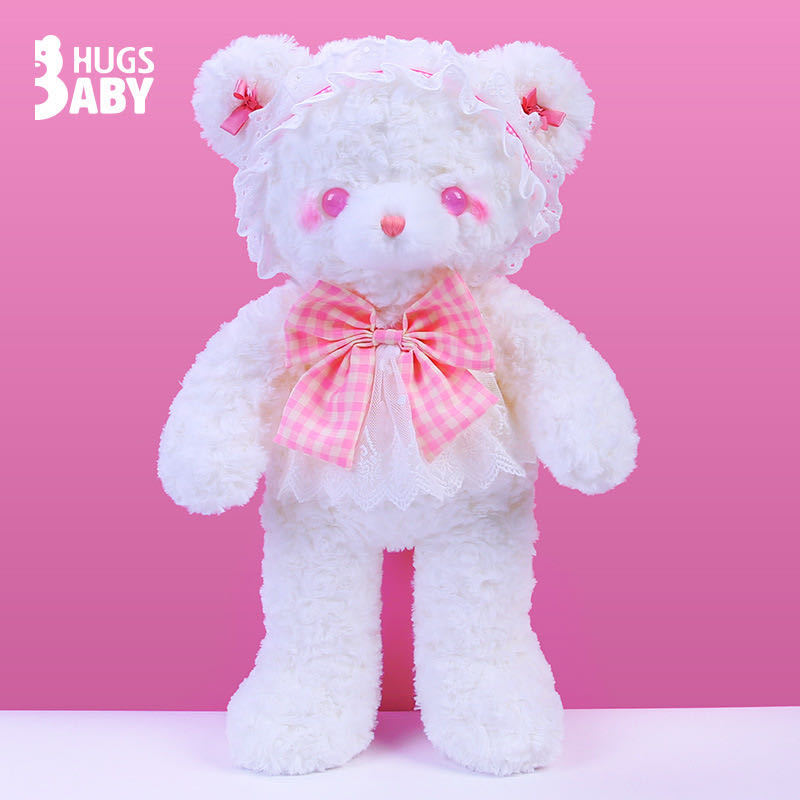 Abrazo bebé genuino Lolita conejo muñeca cinta pajarita oso de peluche de juguete animal muñeca de trapo regalo