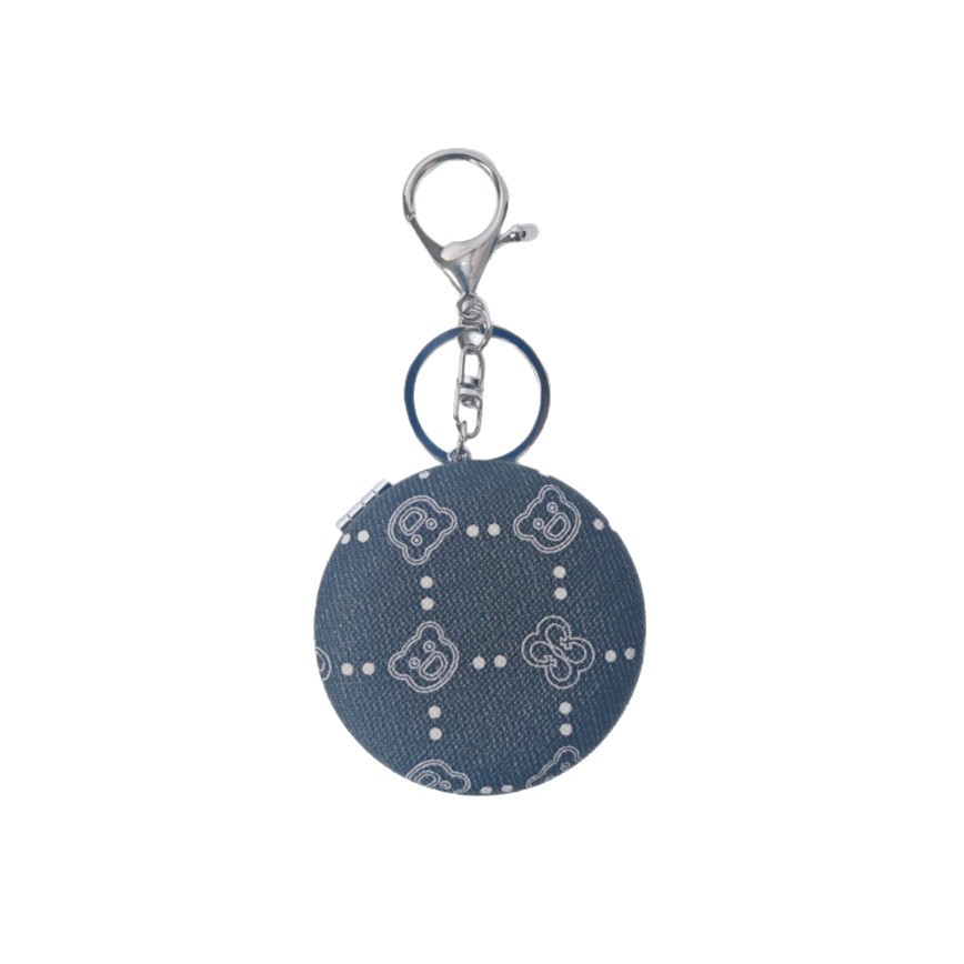 Bolsa de espejo popular en línea colgante de lujo ligero llavero portátil espejo de maquillaje transfronterizo colgante de bolsas de espejo doble cara