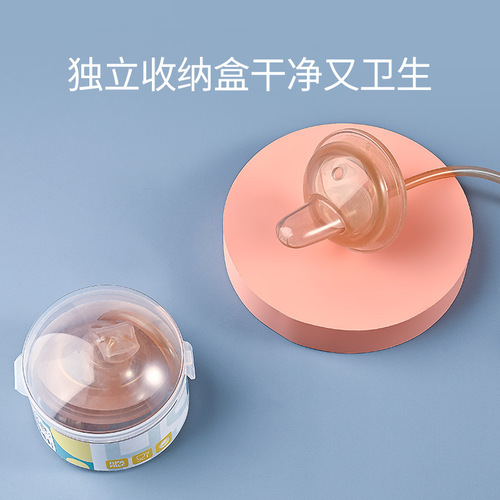 Suitable for pigeon straw bottle accessories, nano silver duckbill pacifier, gravity ball, learning drinking cup conversion head, universal grip