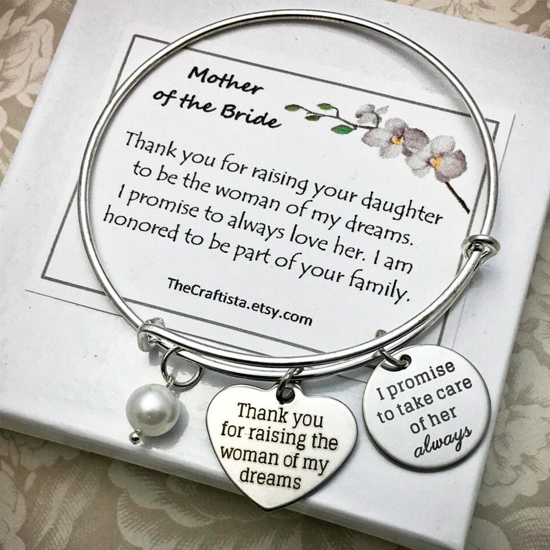 Heart Pendant Pearl Bangle Stainless Steel Adjustable Women Bracelet Bridal Mother Memorial Gift Fashion Jewelry