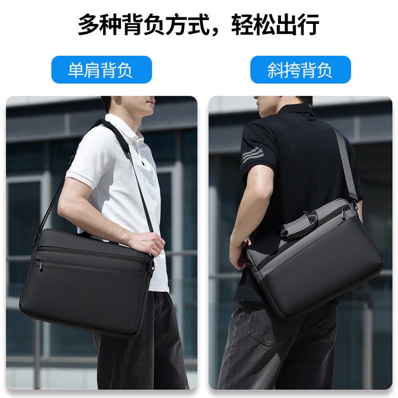 クロスボーダー新型ノートパソコンバッグ携帯ビジネス手提げブリーフケースシングルショルダー大容量ショルダーバッグ16インチ|undefined