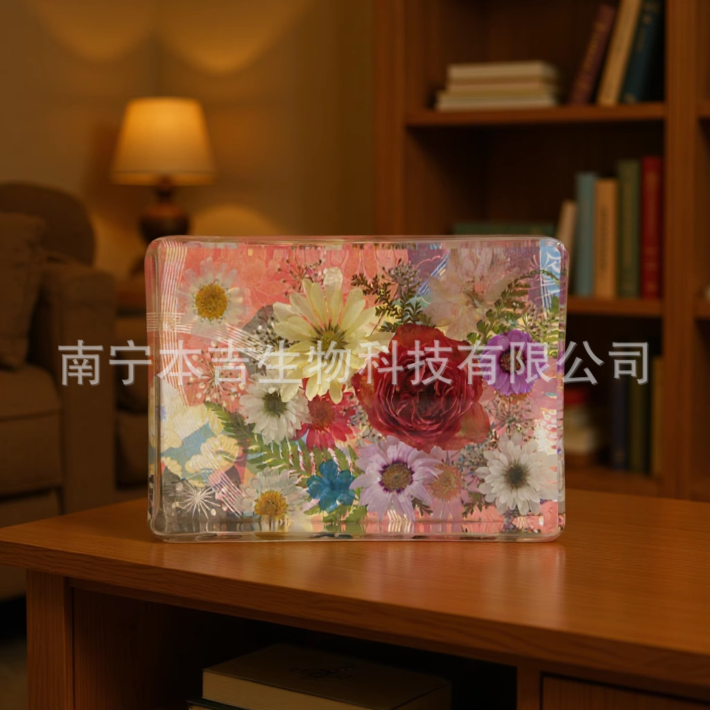 手工干花滴胶树脂工艺品摆件高级感别墅客厅书房家居装饰书镇摆件