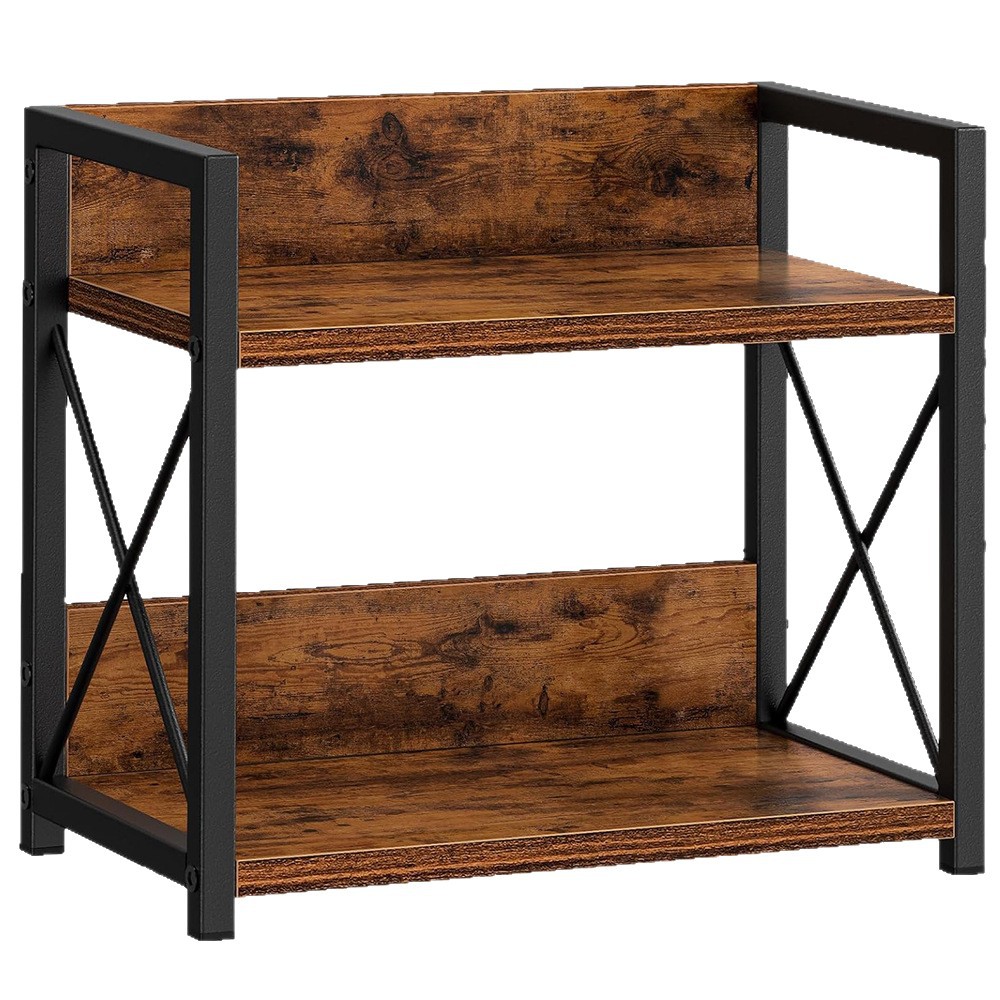 Estante TEMU de madera de hierro transfronterizo Estante de cocina Estante de acabado de escritorio Estante de almacenamiento de condimentos Estante de almacenamiento de baño de maquillaje