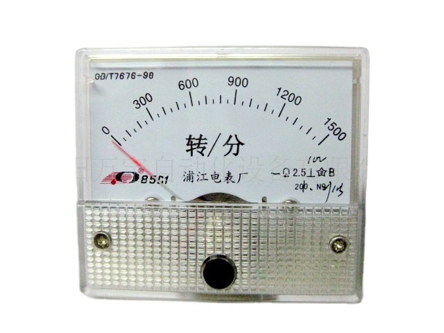 直流电压表 小表头指针机械转速表85C1 10V 1500转/分(图)