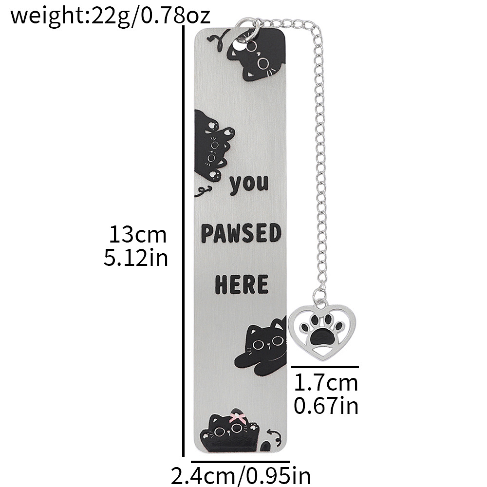 Amazon venta caliente interesante gatito perro marcadores adorables diseño de contraste de color blanco y negro marcadores de acero inoxidable fabricantes al por mayor