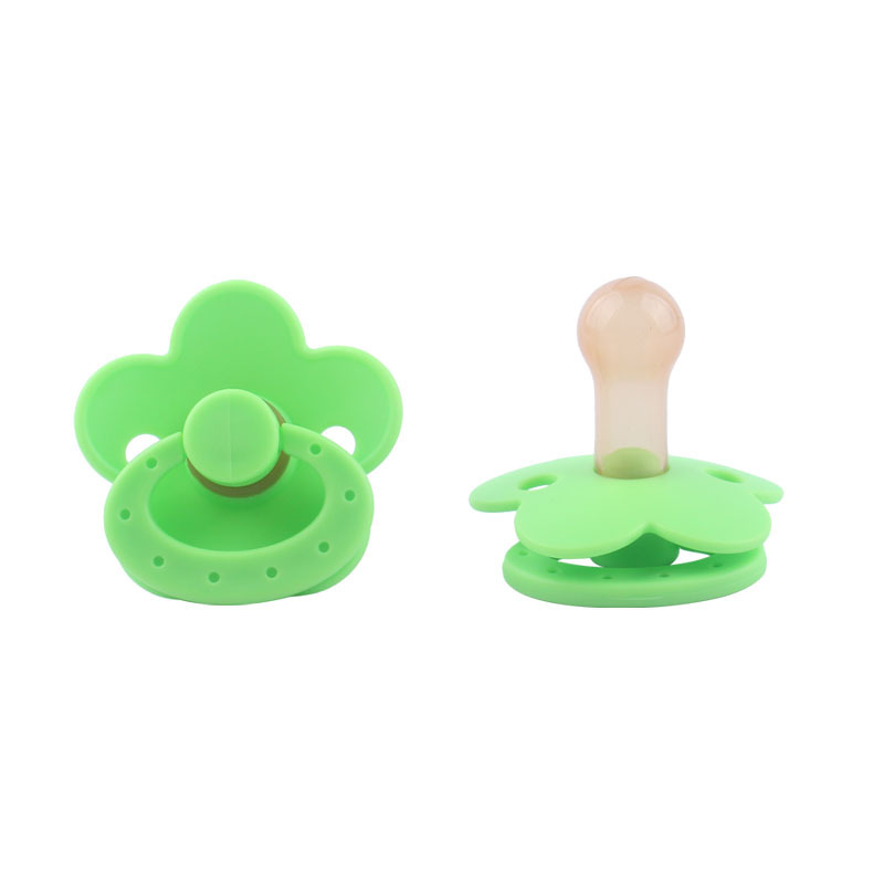Bebé forma de flor pezón chupete bebé mordida música pezón super suave durmiendo pezón nuevo AliExpress