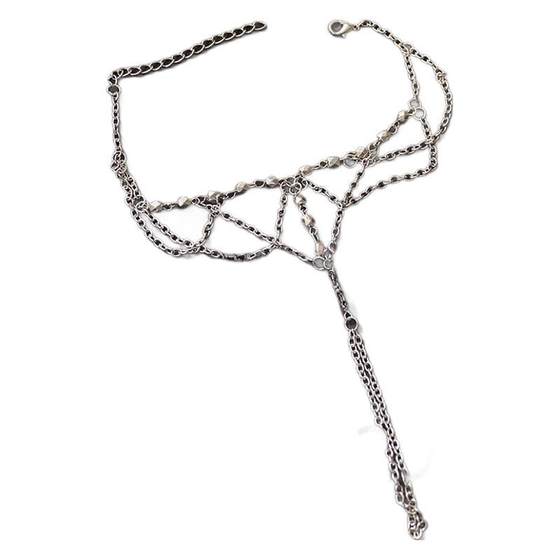 Exotic Retro National Style Multi-layer Tassel Anklet Women's Chain Elegant Elegant Fairy Style Palace Ethnic Instep Chain