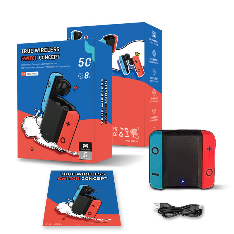 真 � � ワイヤレスTWS bluetoothイヤホンSwitch入耳式重低音長航続ステレオ競合ゲームイヤホン|undefined