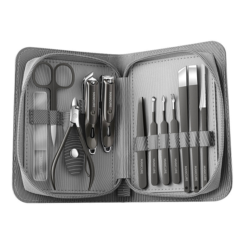 Caja de cortador de uñas de piel muerta, cortador de uñas de acero inoxidable, conjunto de cortador de uñas al por mayor, herramientas de manicura en stock, conjunto completo