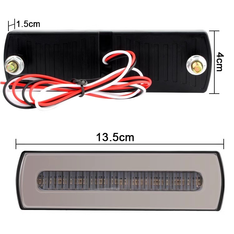 Car led universal modified pilot light motorcycle truck warning flash light rear-end anti-collision two-color brake