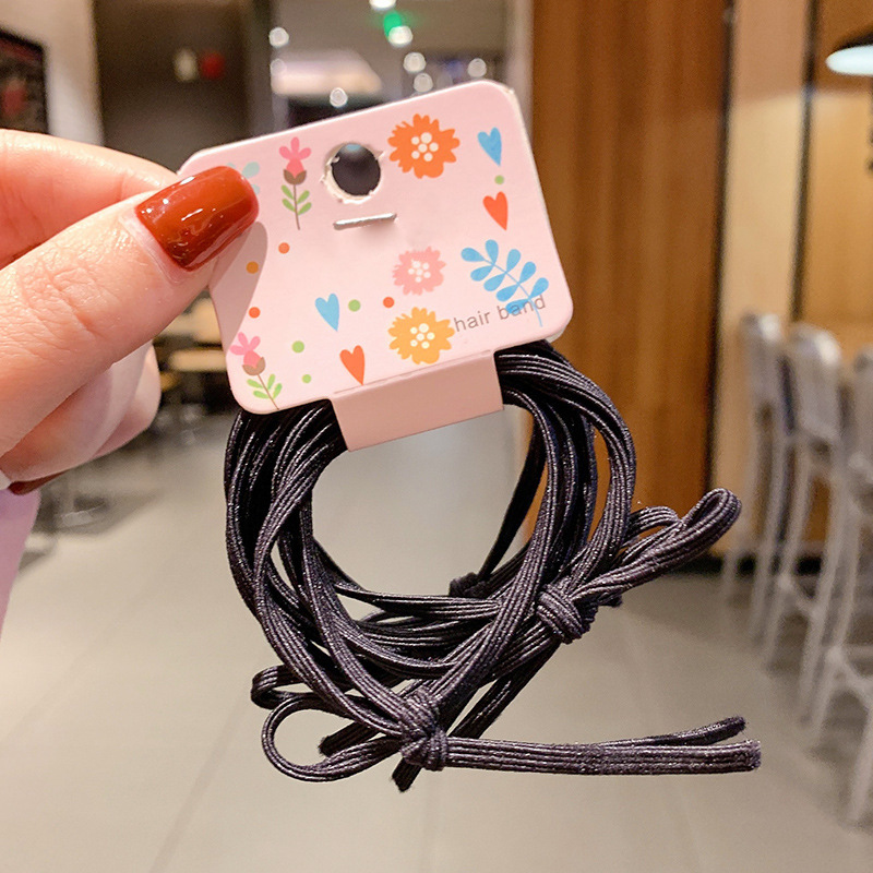 6-pieza de la muchacha lindo básico lazo-up pequeña banda de goma Internet celebridad ins Mori pelo banda cuerda de pelo Corea del Sur simple
