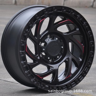 F6112233 18 inch 6x 139.7 Shengbo off-road wheels car aluminum alloy wheels