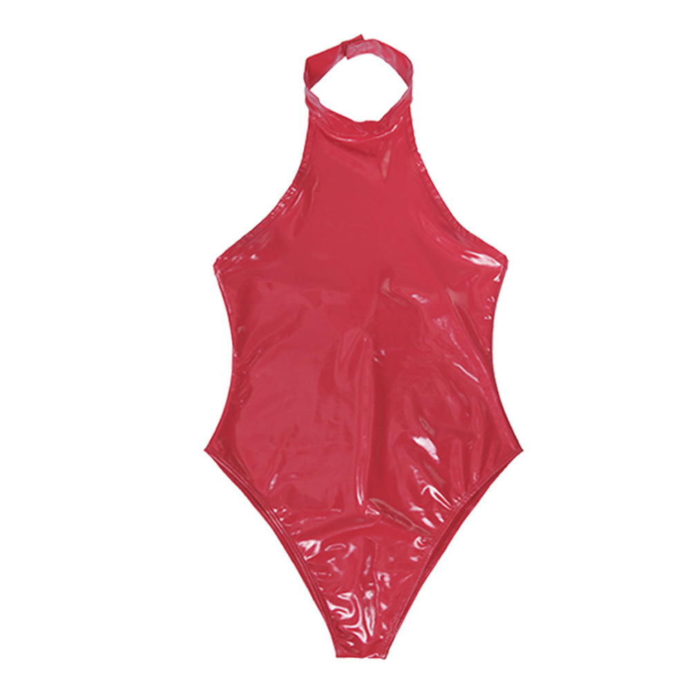 Traje de baño de playa para mujer, lencería moldeadora de látex, ropa de látex para adultos GB21, ropa interior ajustada de una pieza, estilo europeo y americano, sexy