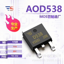 AOD538 N����MOS�ܳ�ЧӦ��TO-252 30V 70A ȫ��ԭ�������ֻ���Ӧ