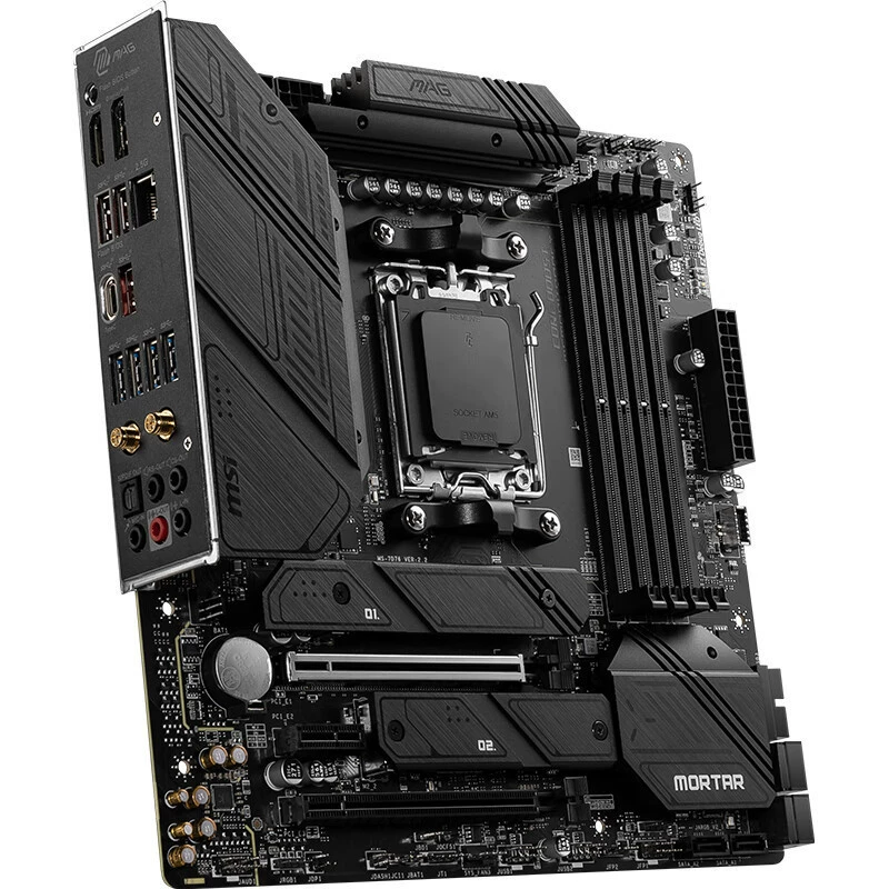 Материнская плата для компьютера AMD MSI MAG B650M Mortar WiFi, сокет AM5