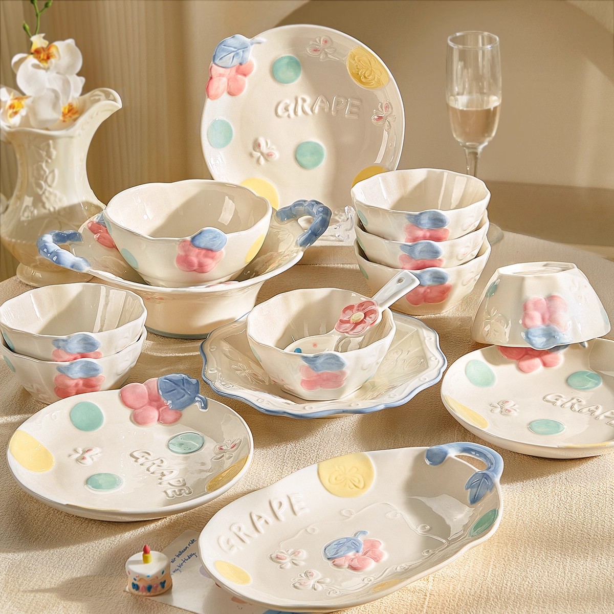 Cartoon high quality ceramic set