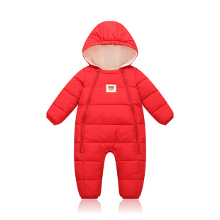 New Winter Baby Plus Down Thickened Down Cotton One-piece Clothes for Boys and Girls