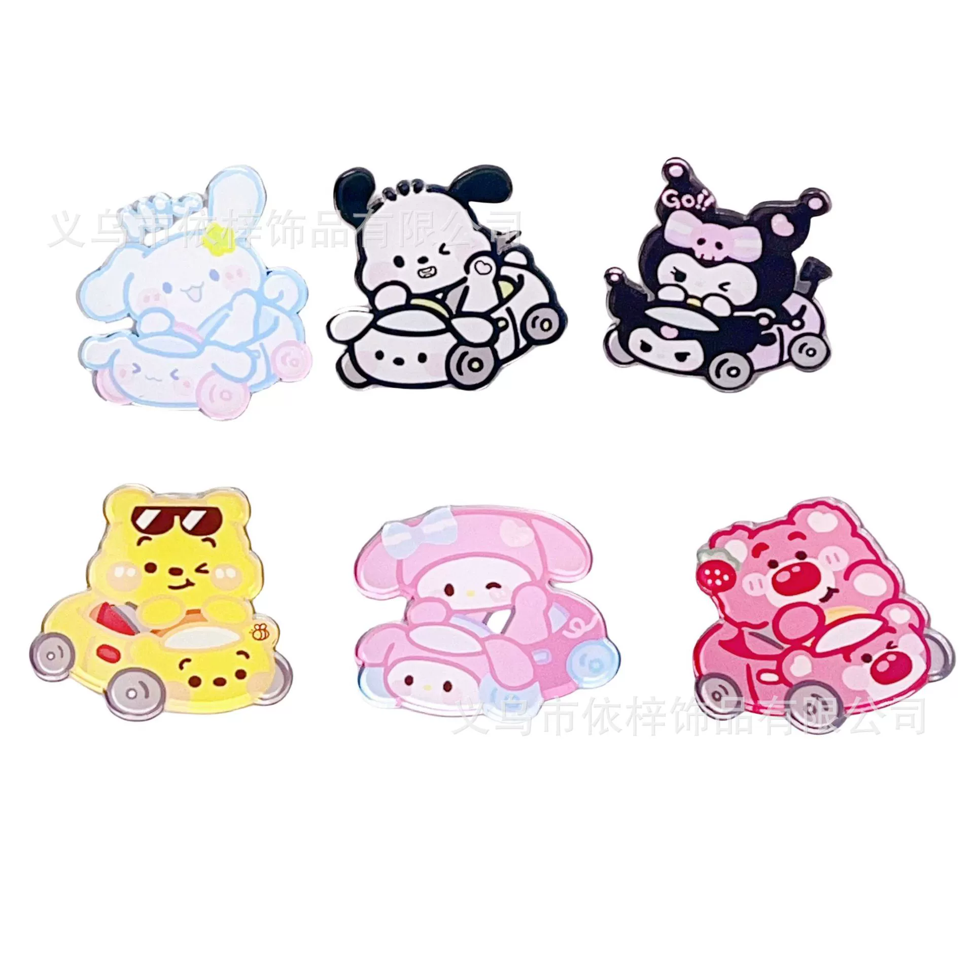 Sanrio, мультяшная симпатичная акриловая магнитная холодильная плита-магнит для учеников начальной школы, подарок на день рождения