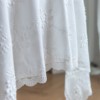 French court light luxury white dining table cloth French beautiful embroidery lace table cloth food photography background cloth