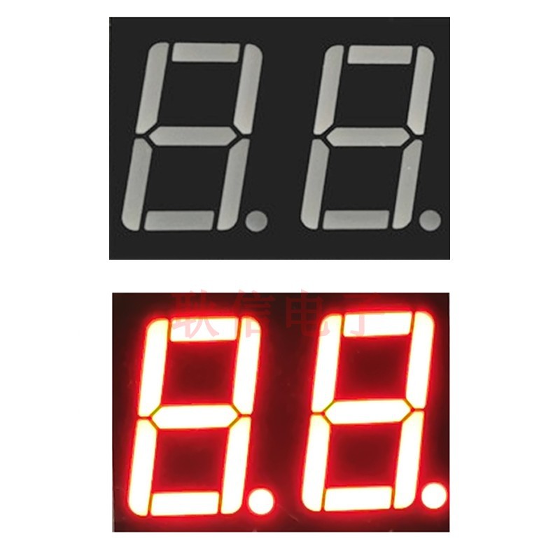 0.4寸2位红色数码管4021二位4201AS共阴4201BS共阳10.5公共脚