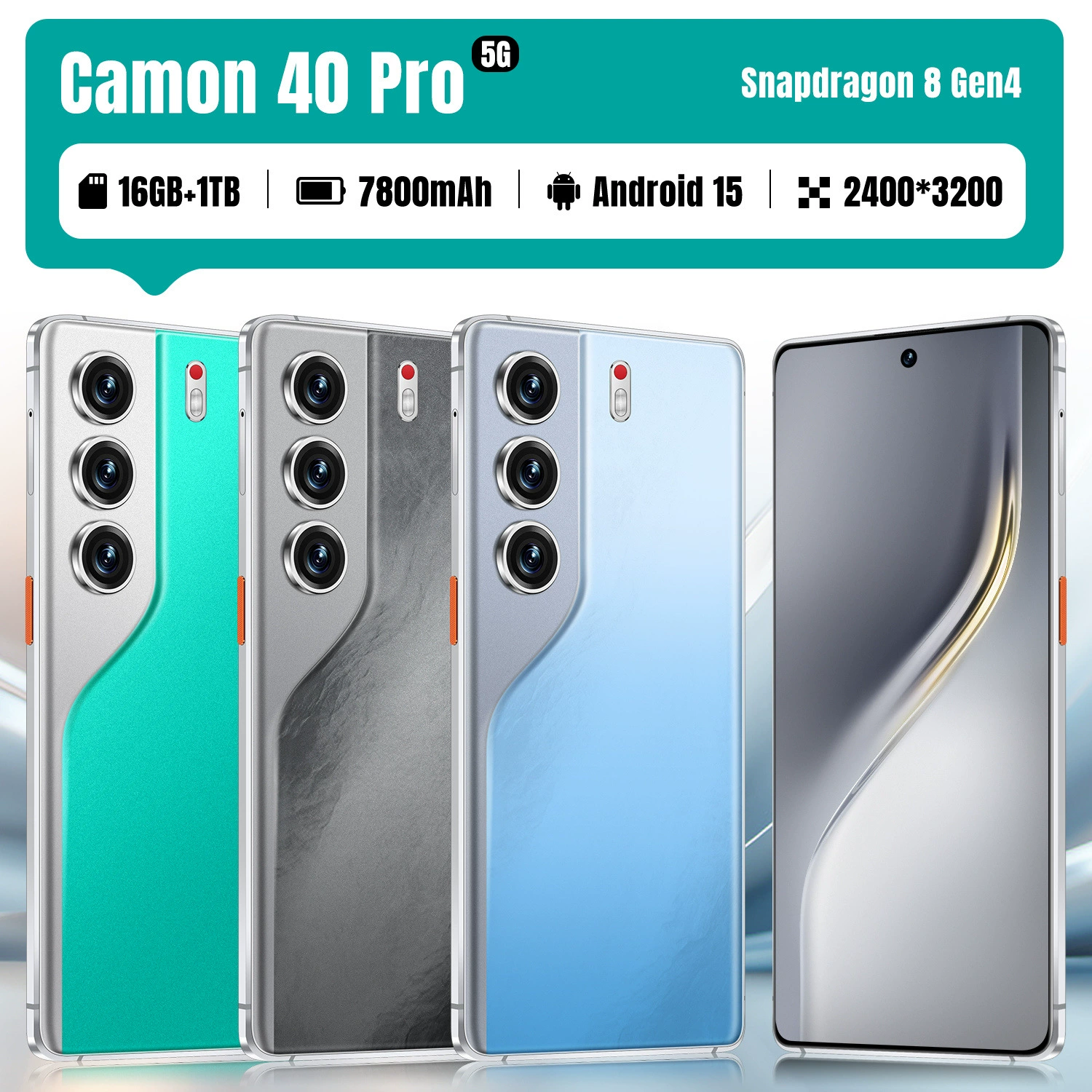 Кроссбордёр мобильный телефон Camon40 Pro Android 7.3-дюймовый инчел крупный экран 5G полная сеть быстрая зарядка 16+1ТБ памяти